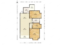 3室2廳2陽臺(tái) 鑫金花園戶型圖