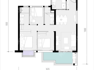 3室2廳1陽臺 大華錦繡山海星萃苑