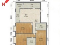 3室2廳 金曇花園戶型圖