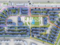 3室2廳2陽臺 月牙塘小區(qū)小區(qū)平面圖