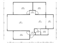 3室2廳2陽臺 月牙塘小區(qū)戶型圖