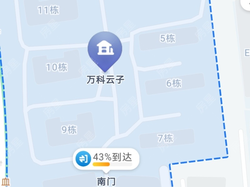 3室2廳1陽臺(tái) 萬科云子小區(qū)平面圖