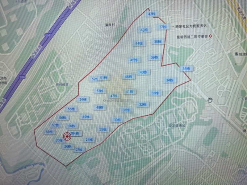 5室2廳2陽臺 云南映象C區(qū)小區(qū)平面圖