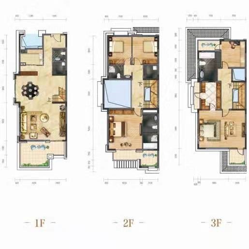 5室2廳3陽臺 昆明恒大云璽別墅戶型圖