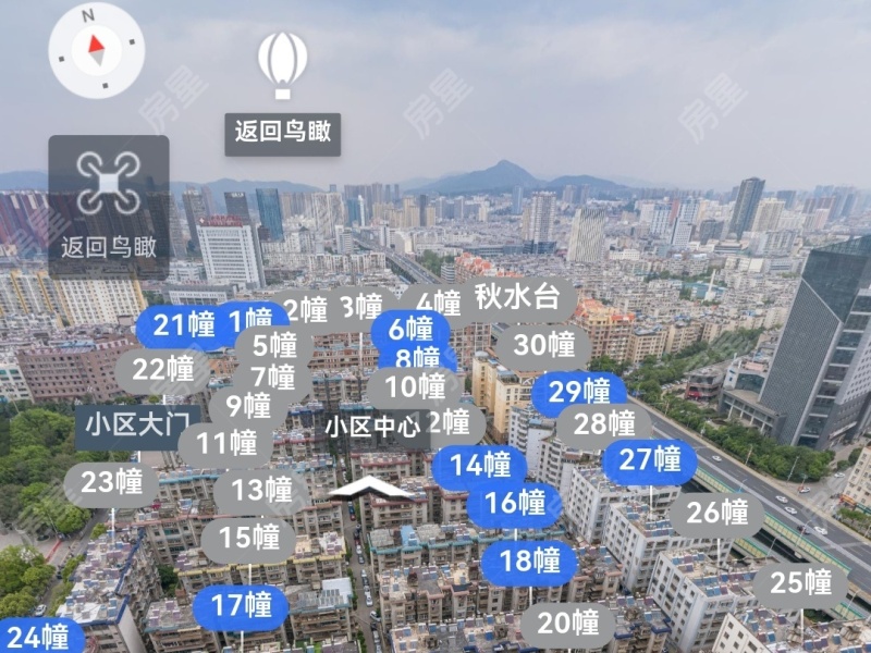 4室2廳2陽(yáng)臺(tái) 秋苑小區(qū)小區(qū)平面圖