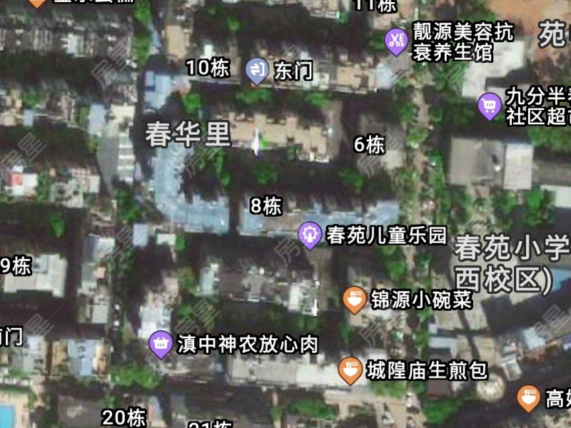 2室1廳1陽臺 春苑小區(qū)小區(qū)平面圖