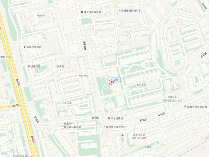 2室2廳1陽臺 佴家灣197小區(qū)平面圖