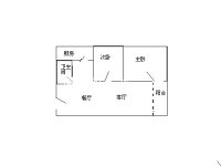 2室2廳1陽臺 小廠住宅區(qū)戶型圖