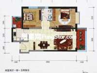 2室2廳2陽(yáng)臺(tái) 金科陽(yáng)光里戶型圖