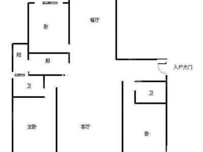 3室2廳2陽(yáng)臺(tái) 世紀(jì)城探春苑